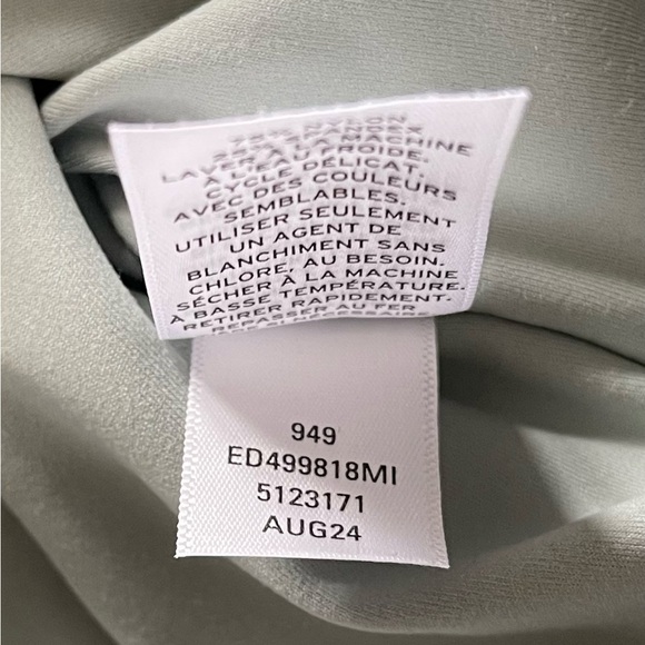 Smooth Edit Funnel Neck Midi Dress Open Edit Teal Pond Women’s Large NWT - Picture 10 of 15